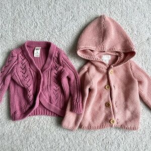 Bundle of Two Knit Cardigan Sweaters